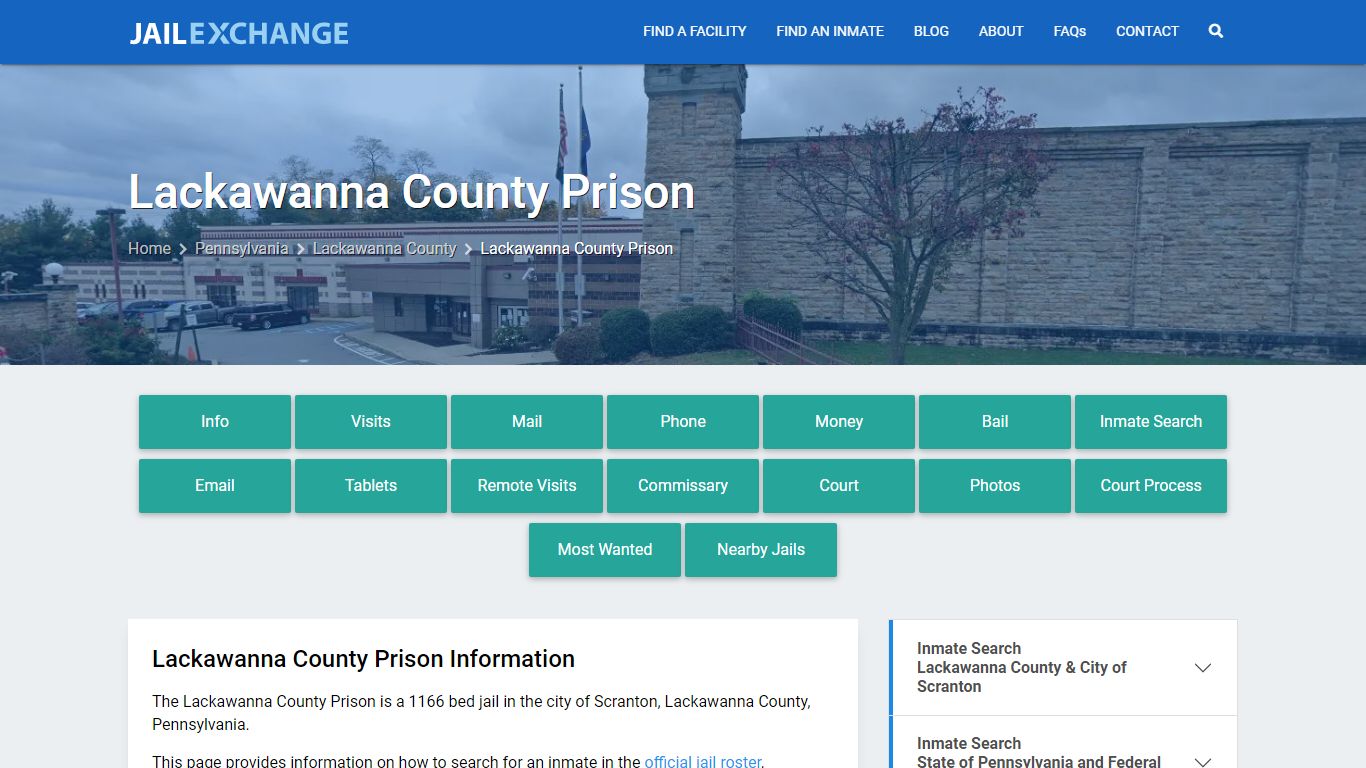 Lackawanna County Prison, PA Inmate Search, Information - Jail Exchange